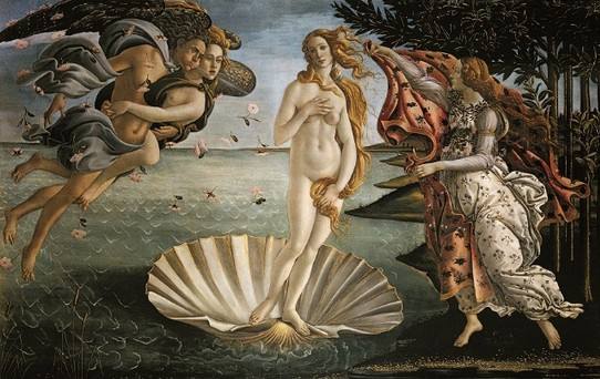 《維納斯的誕生》(The Brith of Venus) 約1485