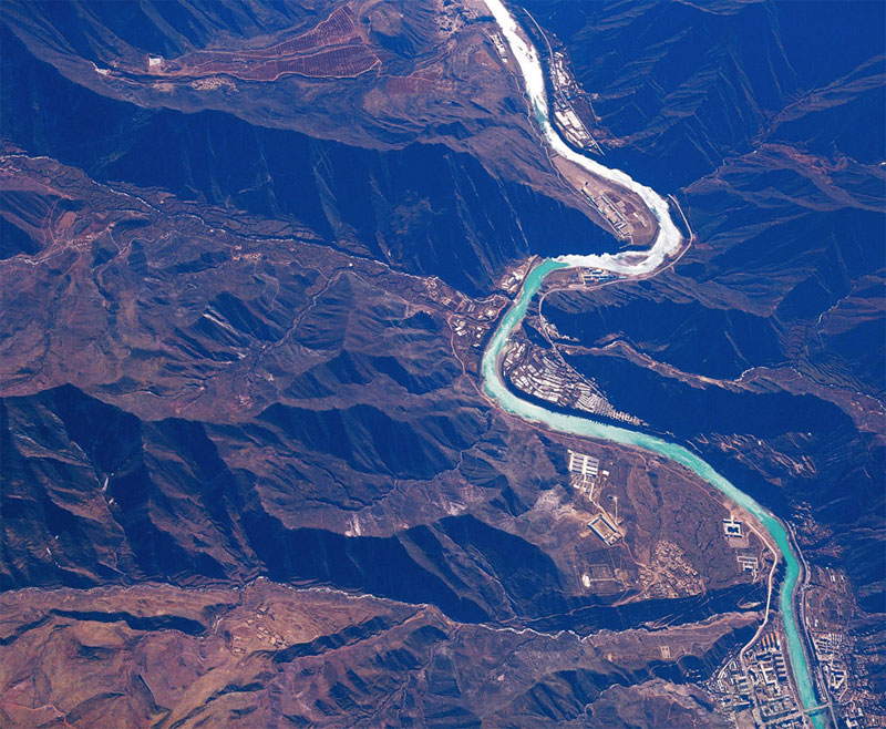 衛星照怒江大峽谷