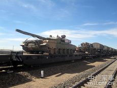 99式坦克抵達演習區域