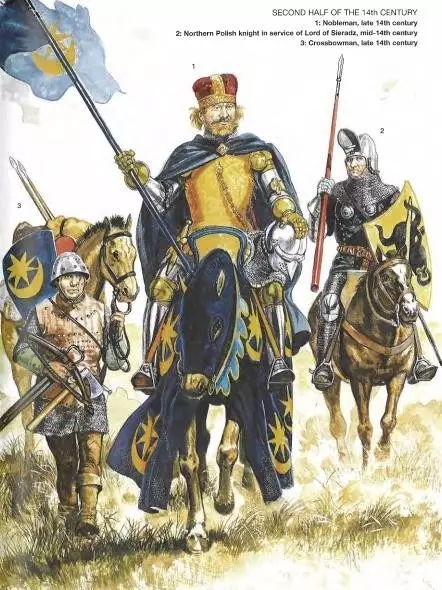 14世紀末的波蘭軍隊 基本上就是西歐騎士部隊的翻版
