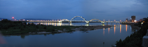吉安大橋夜景-長龍明珠