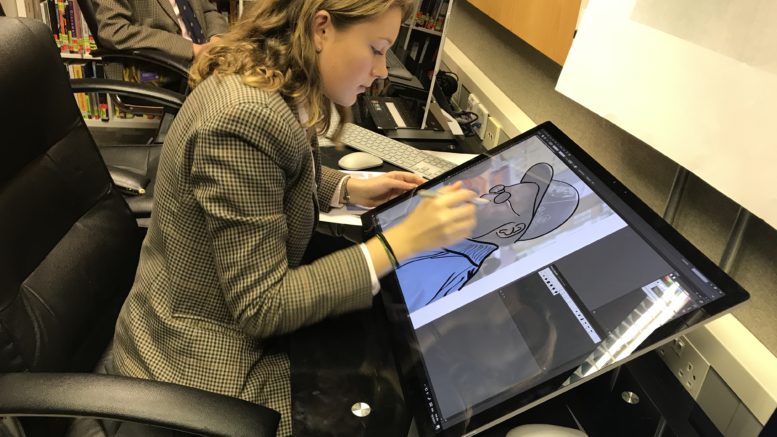 拉格比公學學生在使用Surface Studio