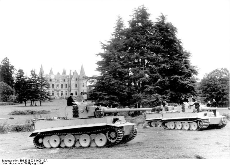 1943年，在波勒梅502營的虎式坦克訓練。