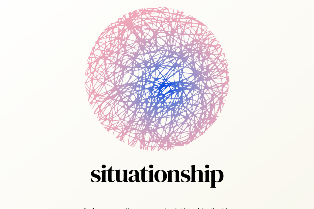 situationship(指介於友誼與戀愛間的非正式浪漫關係) situationship(指介於友誼與戀愛間的非正式浪漫關係)