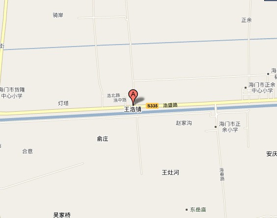 王浩鎮區域地圖