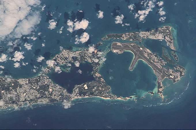 百慕達群島衛星圖