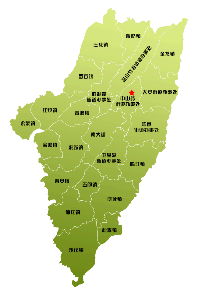 永川區行政區劃圖