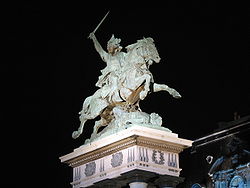 法國克萊蒙費朗市內的維欽托利騎馬銅像