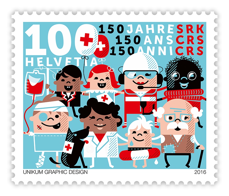 瑞士紅十字會成立150周年紀念