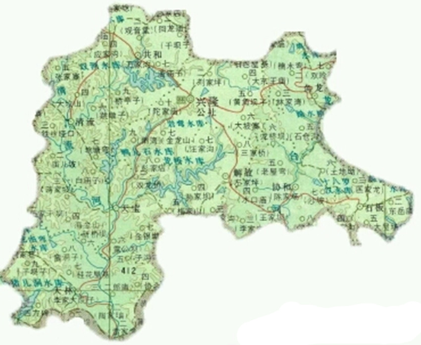 安岳縣興隆區地圖