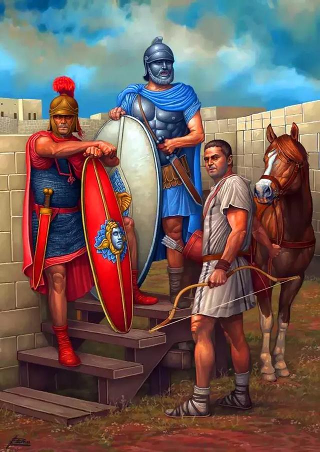 塞琉古人銀盾軍 加拉太僱傭兵和騎射手
