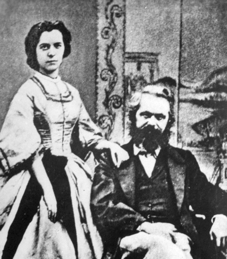 Karl Marx and his wife