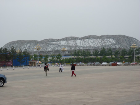 建設中的滄州體育場
