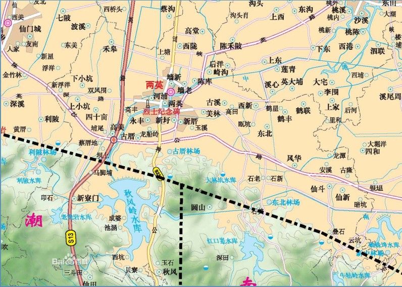 S13揭惠高速與陳沙公路相交