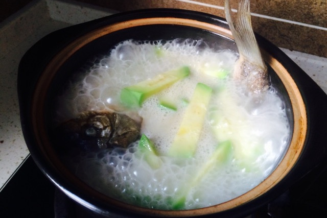 南瓜海魚湯
