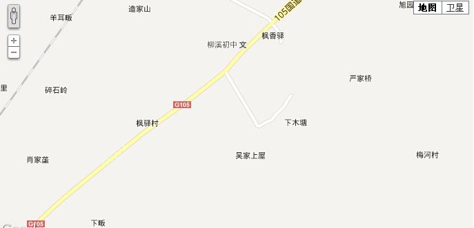 楓驛村在地圖中的位置