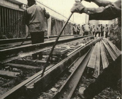 淞滬鐵路被拆除場景