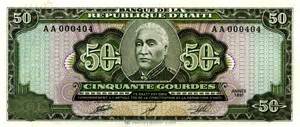 海地貨幣上的利西烏斯·薩洛蒙