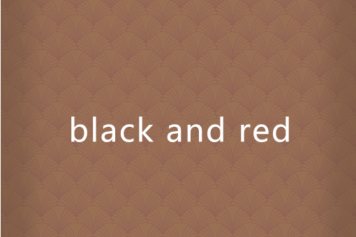 black and red black and red