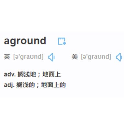 aground aground