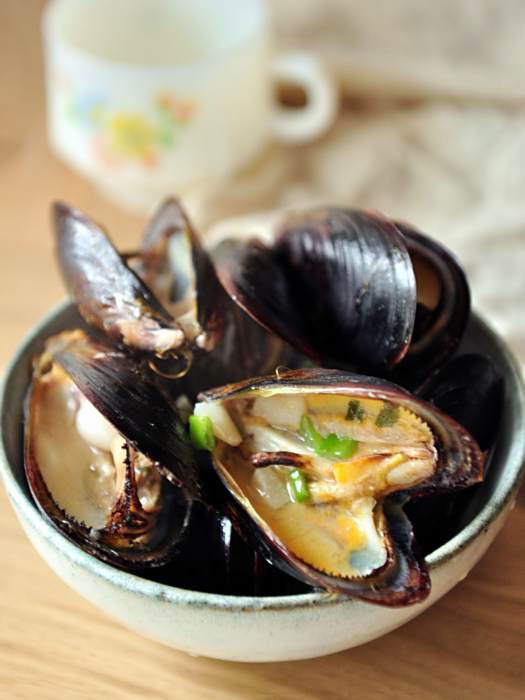 酒煮青口 酒煮青口
