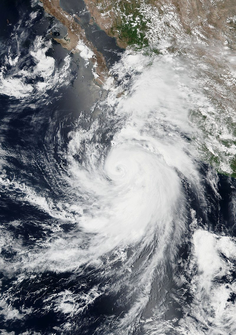 颶風約翰 衛星雲圖