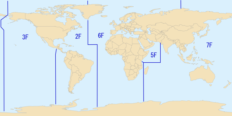 2007年美國海軍各艦隊管轄區域
