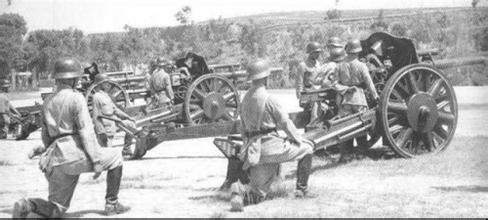 中國當時從德國引進105毫米的leFH18榴彈炮