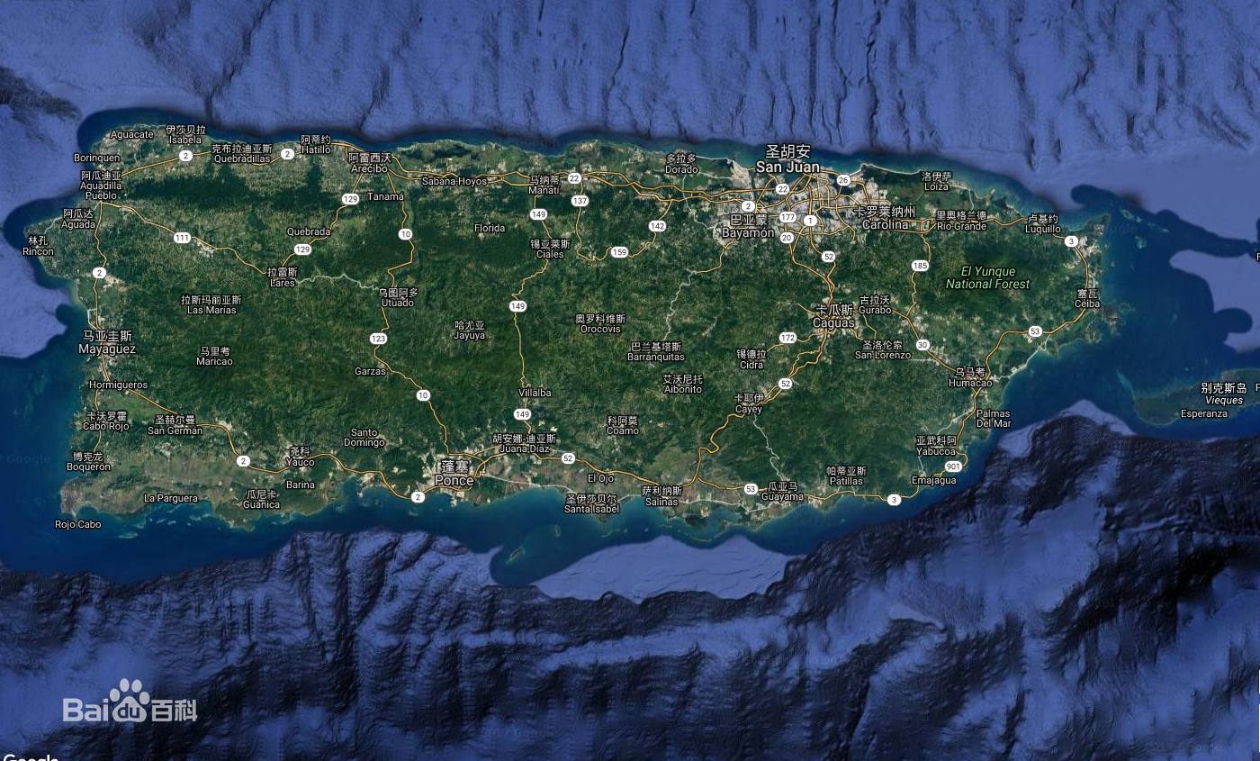 聖胡安位於波多黎各島東北部
