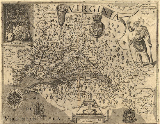 1606年英屬維吉尼亞地圖