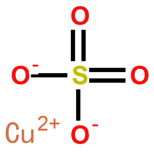 硫酸銅結構式