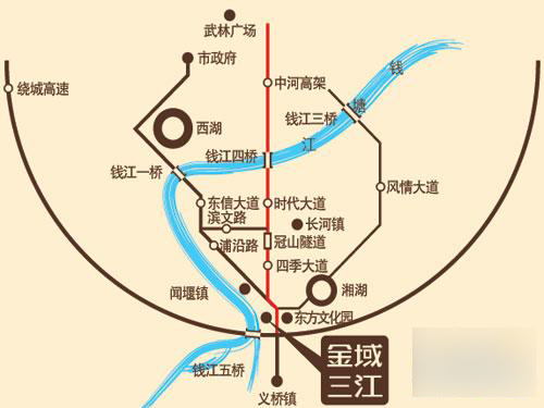 金域三江——交通圖