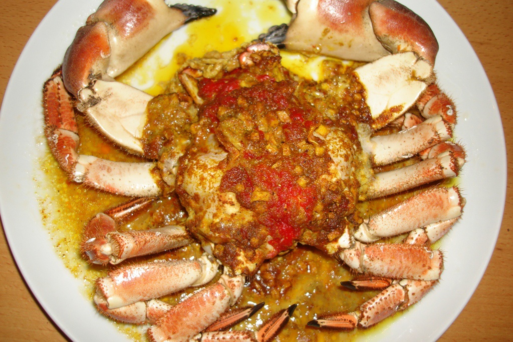 黃金微波咖喱蟹