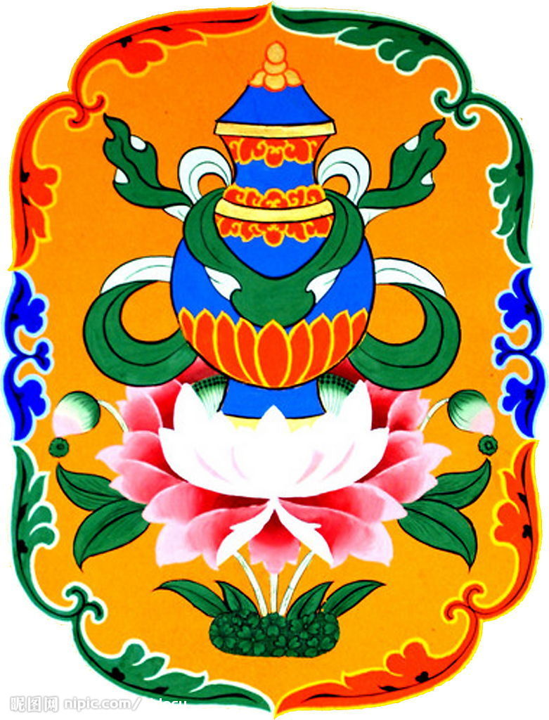 西藏吉祥八寶圖