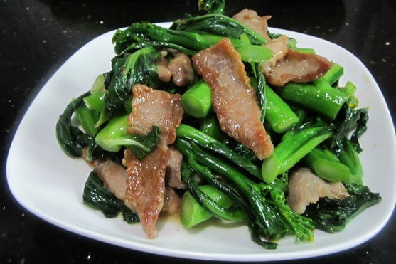 肉片菜心 肉片菜心