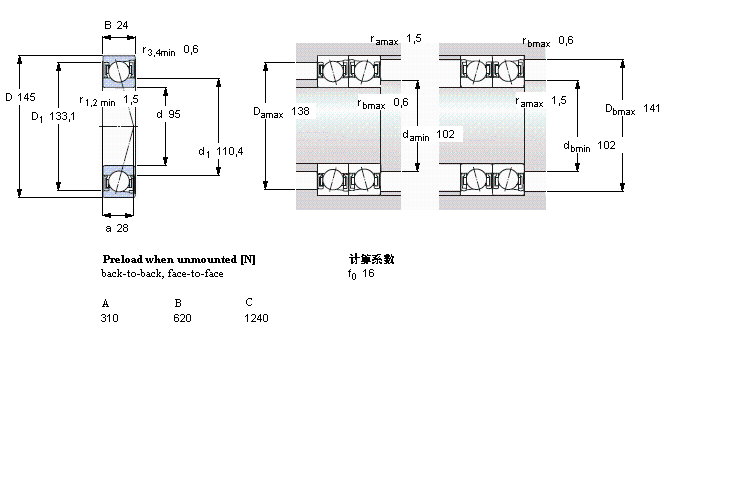 SKF S7019CD/P4A軸承 SKF S7019CD/P4A軸承