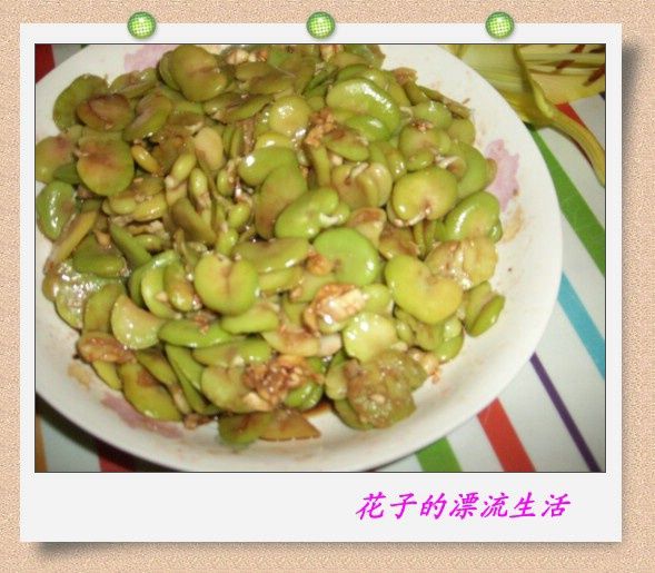 芽菜炒蠶豆 芽菜炒蠶豆