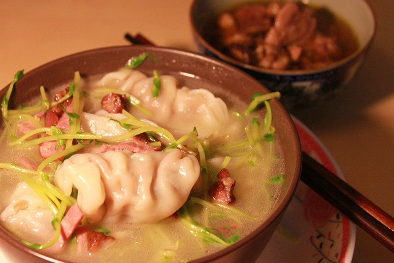 上湯豆苗餃子 上湯豆苗餃子