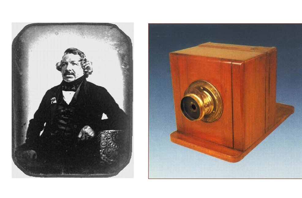 達蓋爾的銀版肖像與照相機