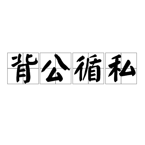 背公循私 背公循私