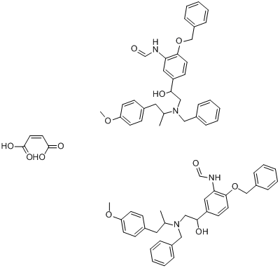 1-（4-苄氧基-3-甲醯氨基苯基）-2-[N-苄基-2\x27-（4-甲氧基苯基）-1\x27-甲基乙基氨基]乙醇半富馬酸鹽
