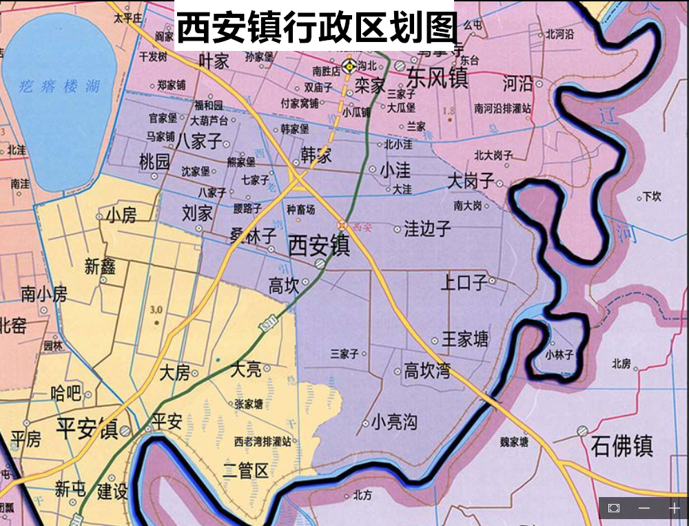 西安鎮行政區劃圖