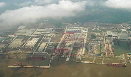 江南機器製造總局長興島新址空中俯視圖