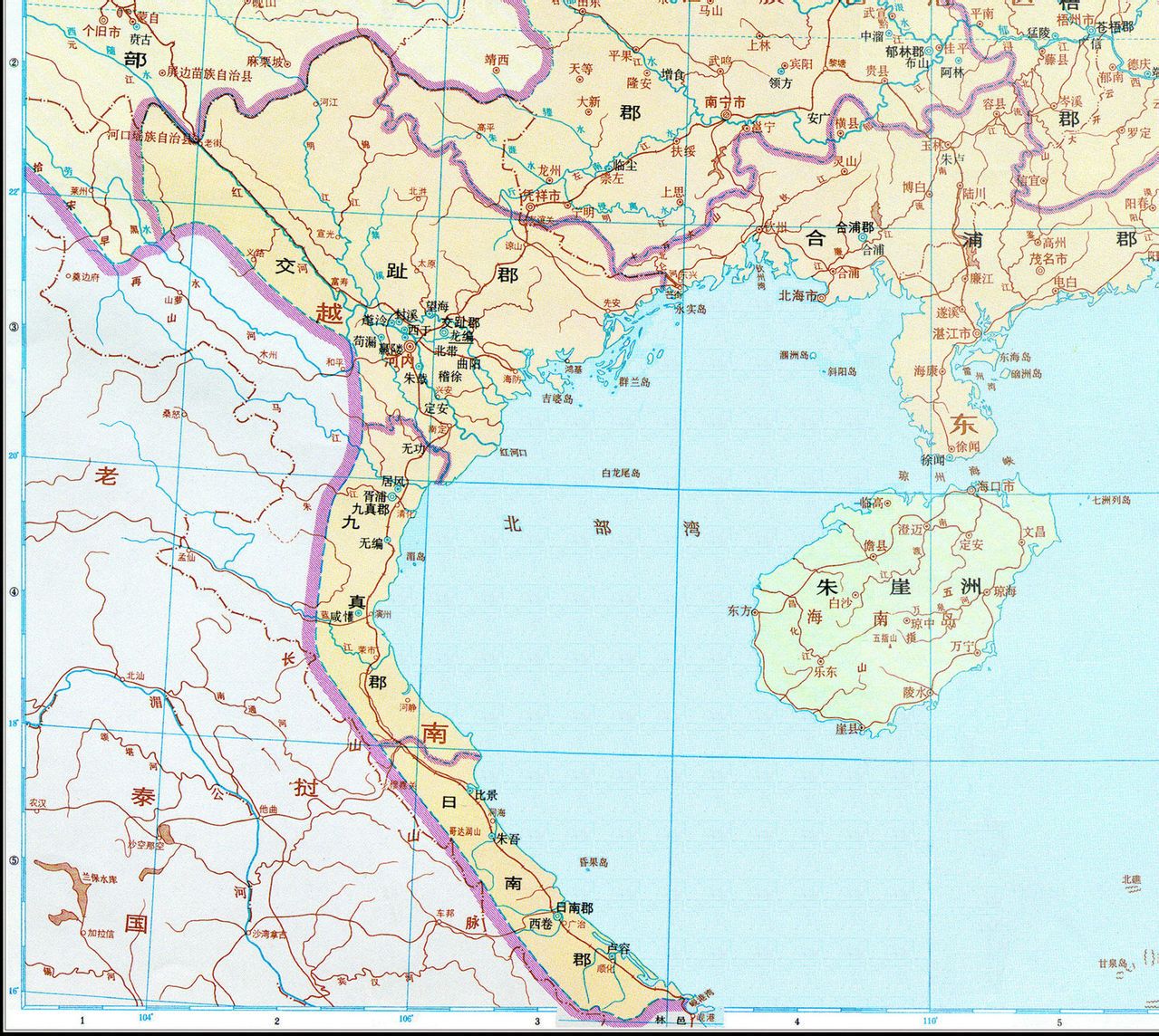 東漢時期漢朝極南界