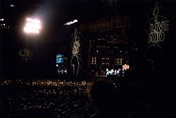 Live Aid under the lights