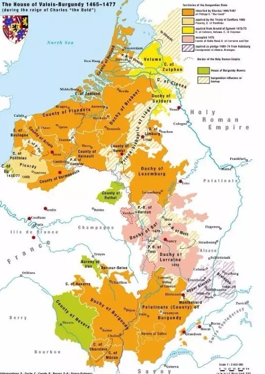15世紀後期的勃艮第公國 是法國國王的心病