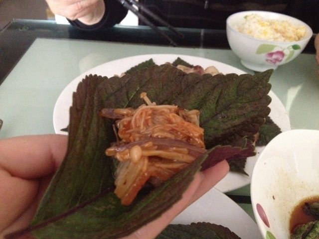 紫蘇卷五花肉 紫蘇卷五花肉