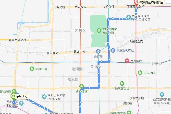 西安公交216路 西安公交216路