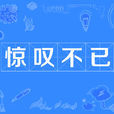 驚嘆不已 驚嘆不已