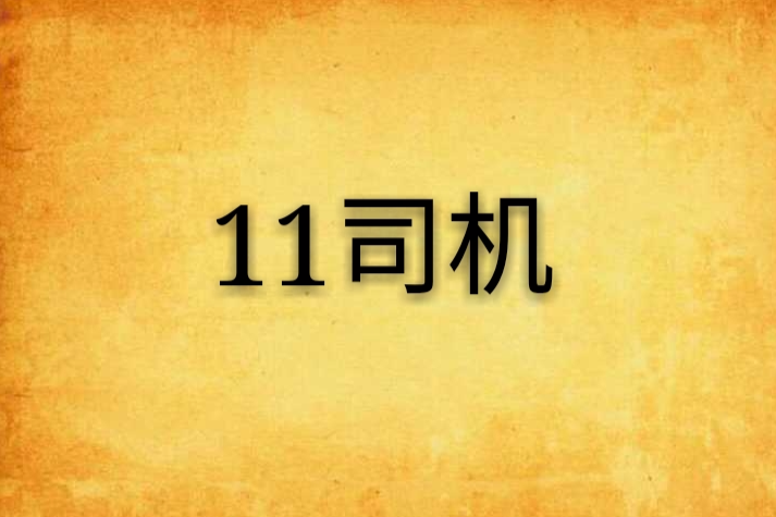 11司機